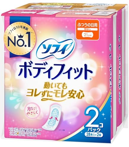 Amazon | ソフィ ボディフィット 羽つき ふつうの日用 21cm 20枚入×2個